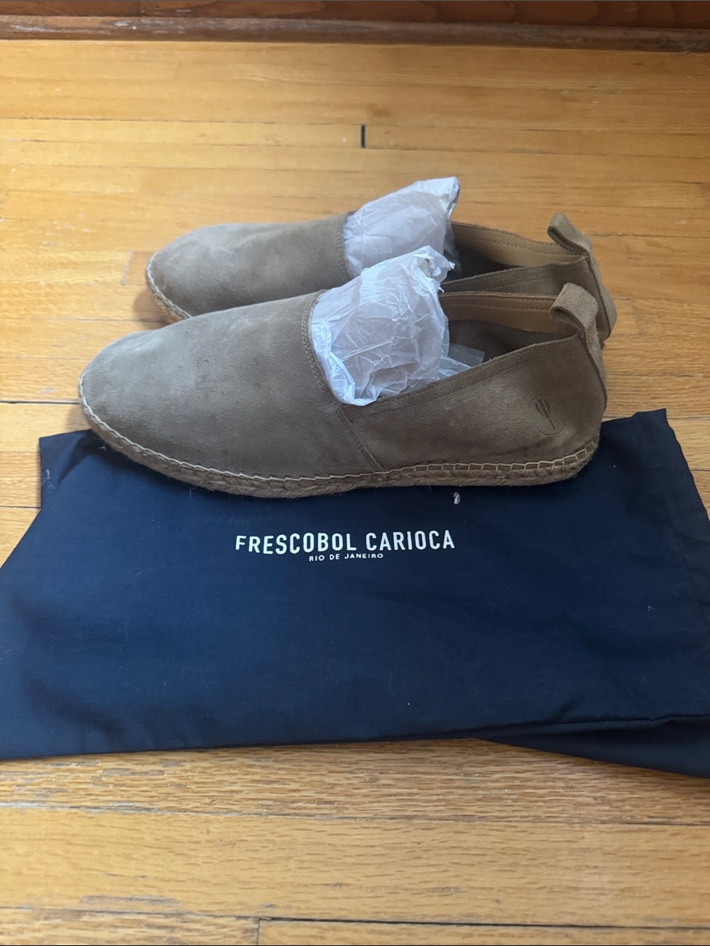 Frescobal Carioca Men’s Suede Espadrilles in Canvas